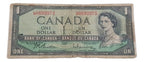 Cédula Antiga Canadá 1 Dollar Antiga Elizabeth II 1945