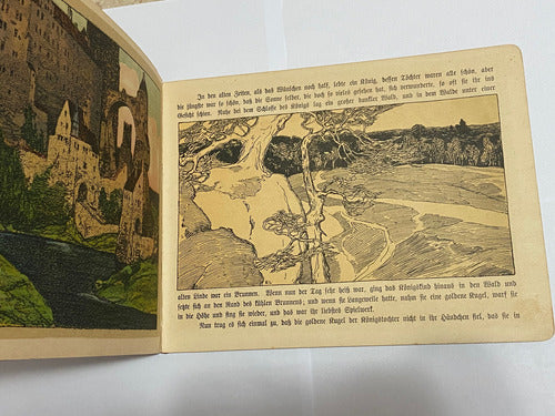 Livro Antigo Alemão 1930 Principe Sapo Irmãos Grimm Ilustrado