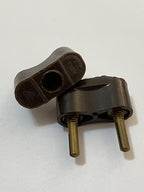 Tomada Macho Antiga De Baquelite Marrom Lote 2