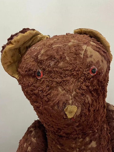 Urso De Pelúcia Antigo Decada De 20