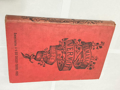 Antigo Livro Almanaque Vermot 1924 Paris