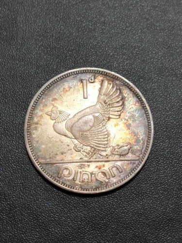 Moeda Antiga 1942 Irlanda 1 Penny Bronze