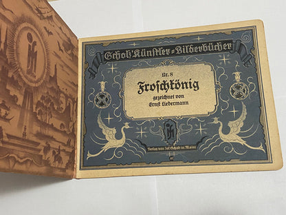 Livro Antigo Alemão 1930 Principe Sapo Irmãos Grimm Ilustrado