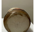 Vaso Cerâmica Pintado À Mão Paisagem Casas Igreja
