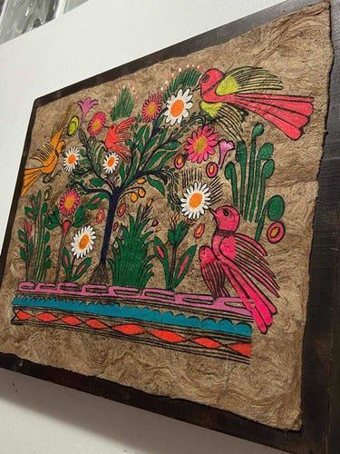 Quadros De Madeira Pintura Florida Flores - Arte Antiguidade