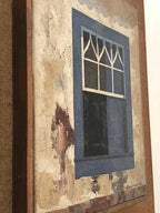 Quadro Antigo Assinado J. Giullaume 1969 Janela