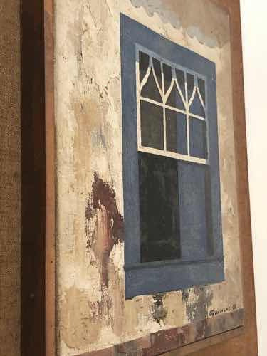 Quadro Antigo Assinado J. Giullaume 1969 Janela