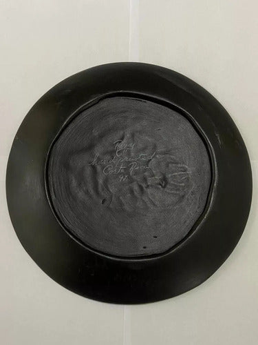 Prato Cerâmica Antiga Florido Pintado A Mão Costa Rica