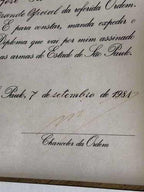 Diploma Documento Antigo 1951 Governo De São Paulo