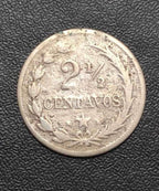 Antiga Moeda 1888 Republica Dominicana 2 1/2 Centavos