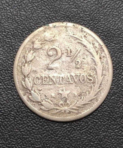 Antiga Moeda 1888 Republica Dominicana 2 1/2 Centavos