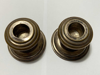 Antigo Porta Velas Castiçal Par Cor Prata Cor Prata