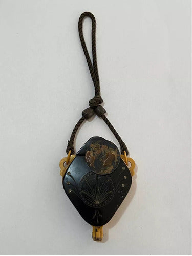 Antigo Espelho De Mão Japonês