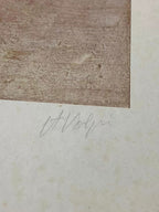 Quadro Gravura Antiga Alfredo Volpi Assinada E Numerada