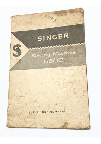 Manual Máquina De Costura Antiga Singer