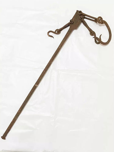 Balança Antiga Séc Xix De Ferro Varão 50kg