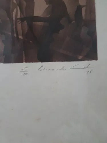 Quadro Antigo - Litografia Bernardo Cid