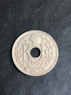 Moeda 1929 França 25 Centimes