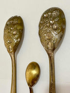 Antiga Colher E Garfo Dourados Old English Silver Plated