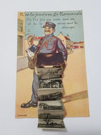 Cartão Postal Antigo Com Mini Fotos Antigas França