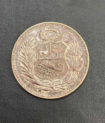 Moeda Antiga Peru 1 Sol De Ouro 1951 Banco Central