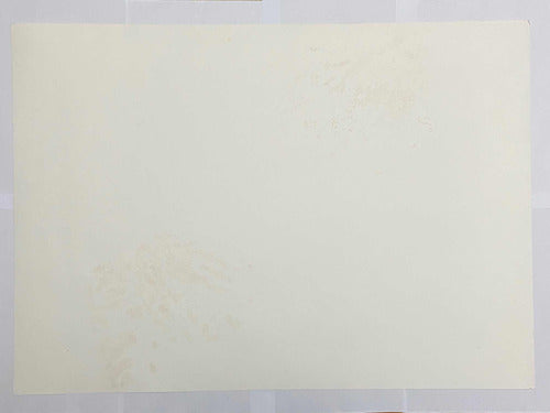 quadro Gravura antiga Abstrata Paisagem Urbana Assinada 50x70