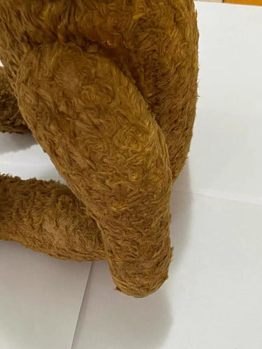 Urso De Pelúcia Antigo Decada De 20 Marrom Claro