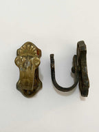 2 Suportes Antigos De Bronze Para Cortina - Peq Lote 2