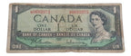 Cédula Antiga Canadá 1 Dollar Antiga Elizabeth II 1945