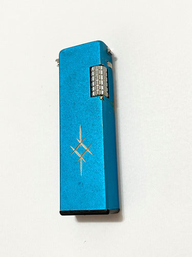 Isqueiro Antigo Laurel Azul Em Metal