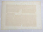 Quadro Gravura Antiga Silvio Oppenheim Abstrato Vermelho
