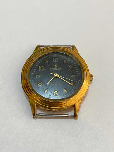 Relógio Antigo Seculus Quartz Dourado
