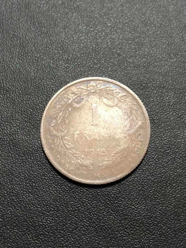 Moeda Antiga 1913 Belgica 1 Franco