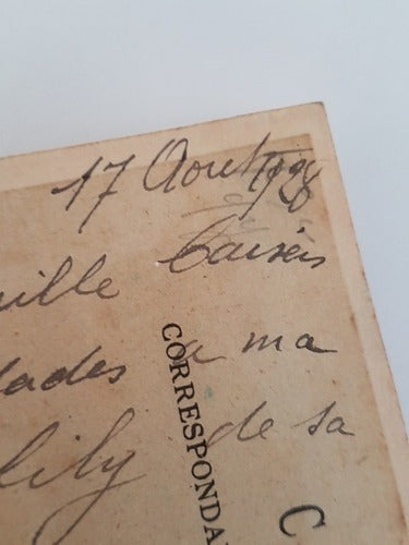 Cartão Postal Antigo Com Mini Fotos Antigas França