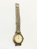 Relógio Antigo Champion Quartz Prata E Dourado